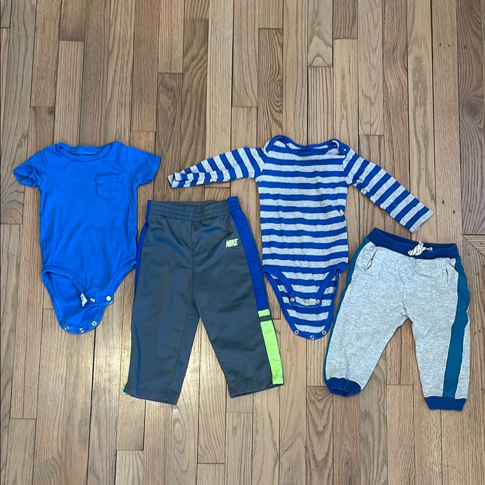Nike Baby Clothing Set with Blue and Gray Pieces
